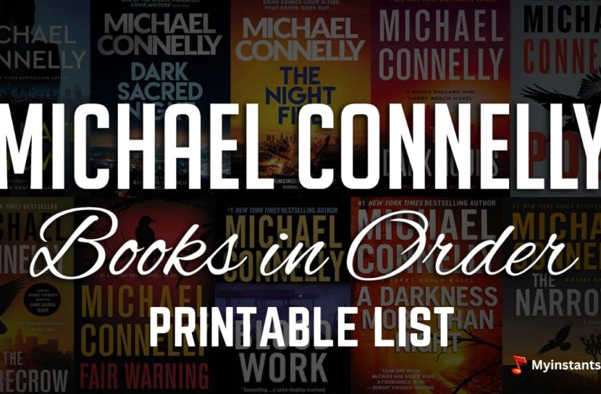 Michael Connelly Books in Order Printable List