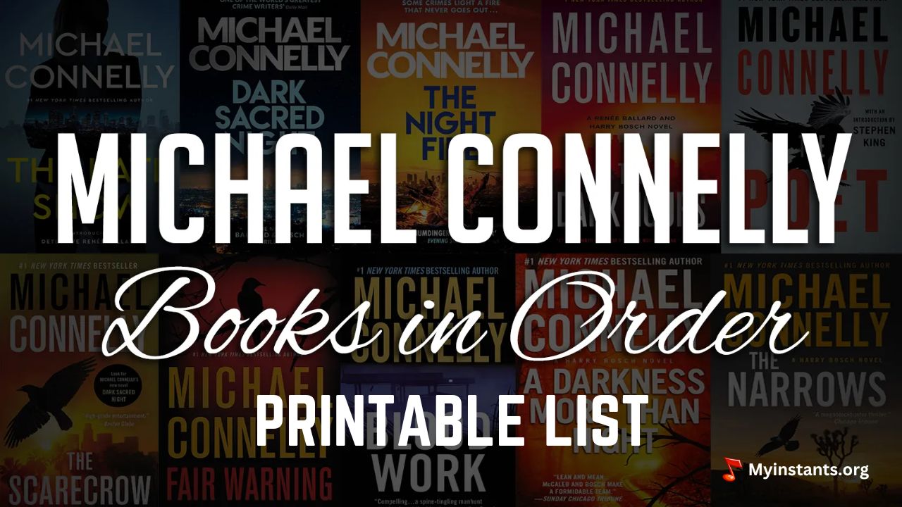 Michael Connelly Books in Order Printable List