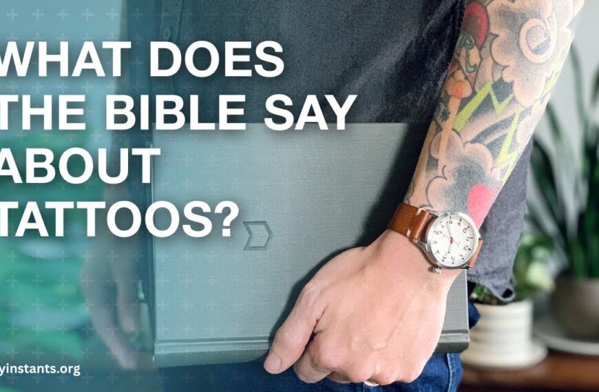 What Does The Bible Say About Tattoos? Is it a Sin?